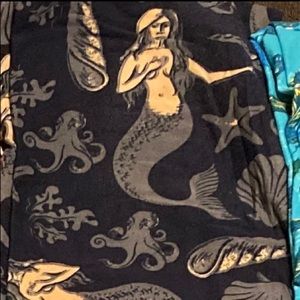 Lularoe OS Mermaid Leggings (NWOT)